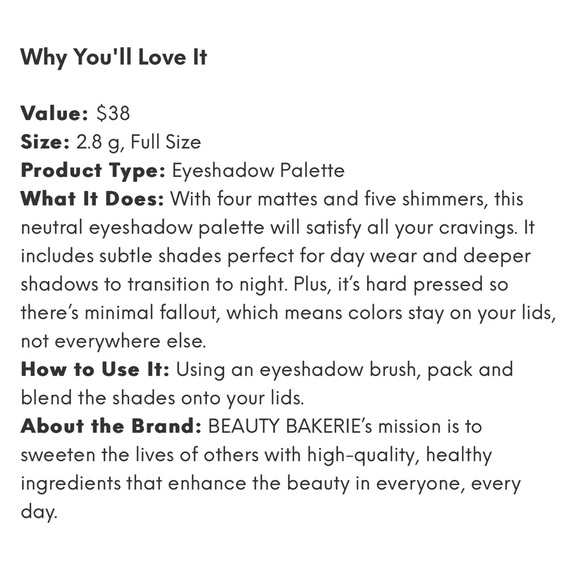 Beauty Bakerie Proof is in the Pudding Eyeshadow Palette - Picture 5 of 6